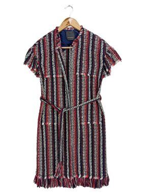 Pinko lightweight sleeveless belted coat